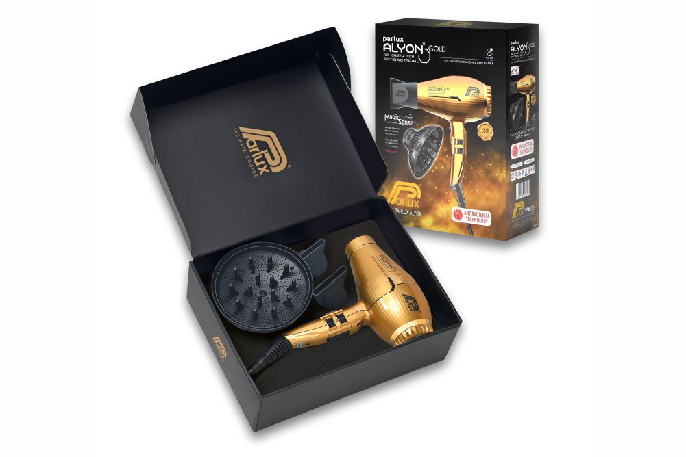 Secador de Mão Parlux Alyon Gold Edition + Difusor Magic Sense Limited Edition Pack
