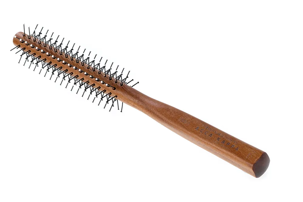 Escova Cabelo Circular Acca Kappa 703/1 Madeira 23.5 mm