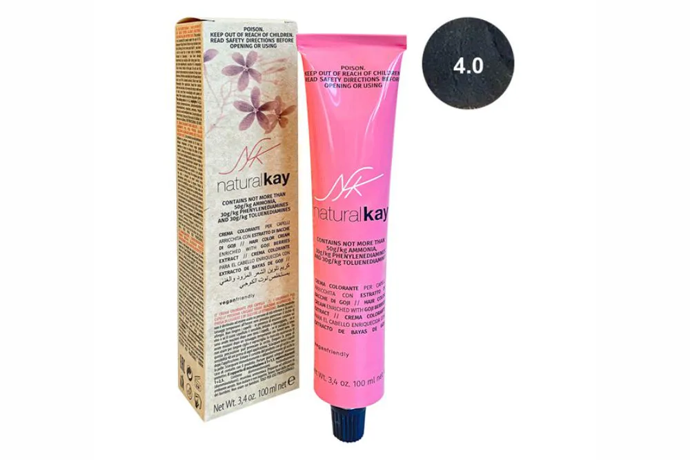 Coloração Capilar Natural Kay 4/0 100 ml
