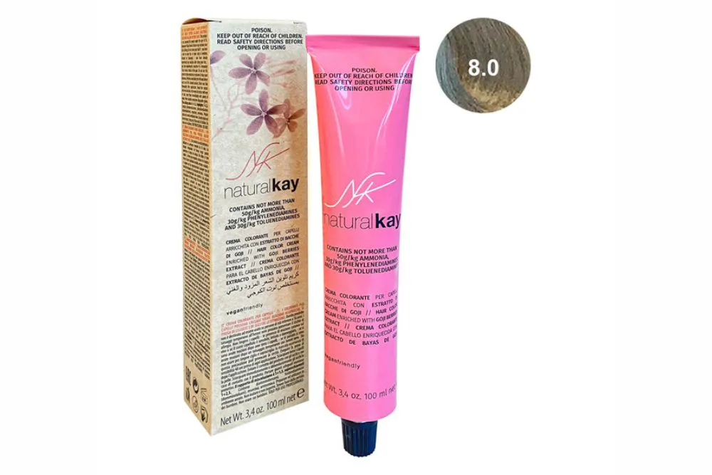 Coloração Capilar Natural Kay 8/0 100 ml