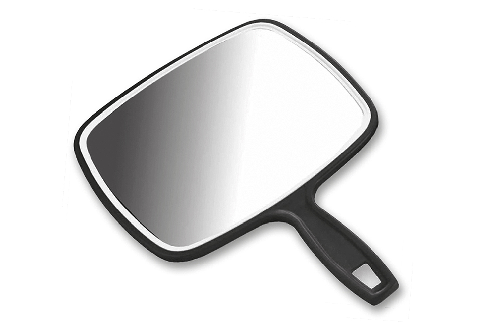 Espelho Com Pega Preto