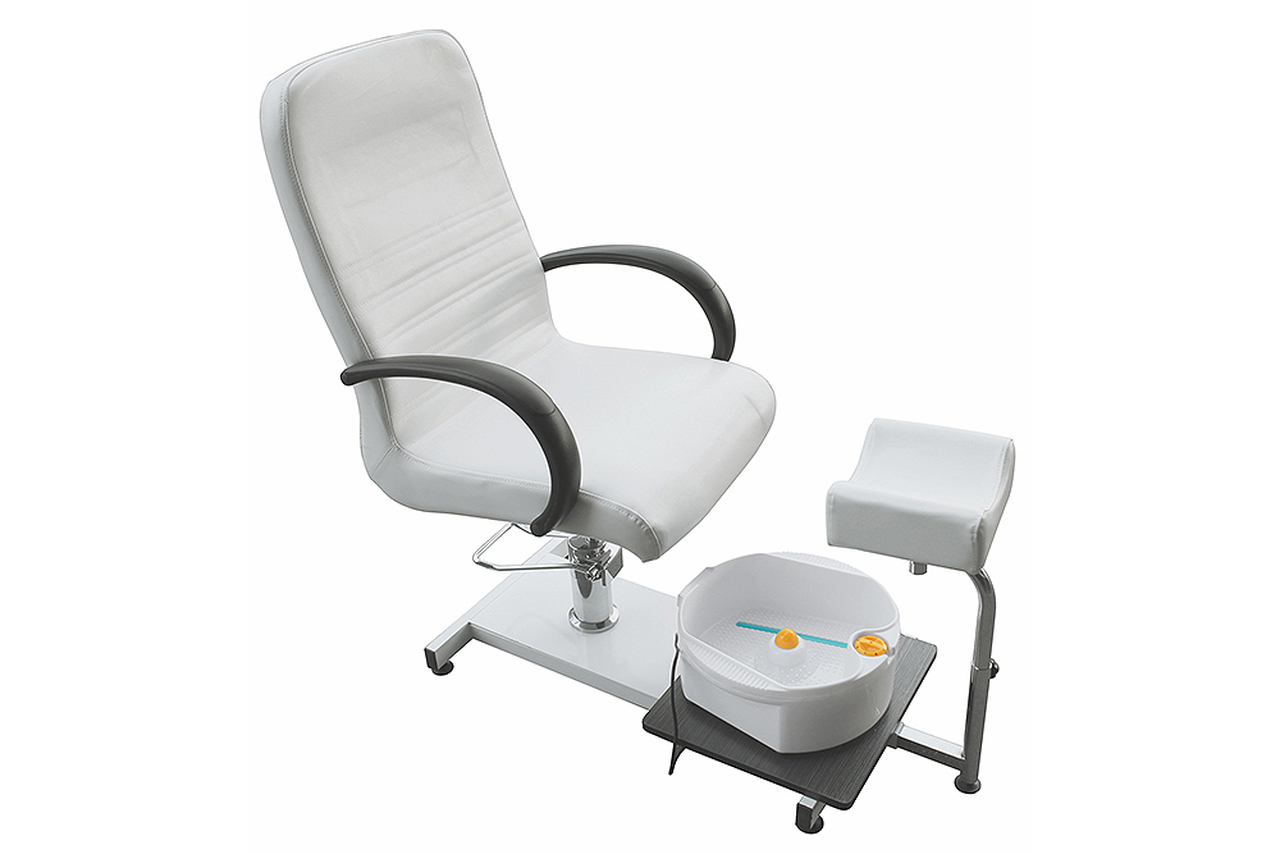 Cadeira de Pedicure com Massajador Rickiparodi Branca