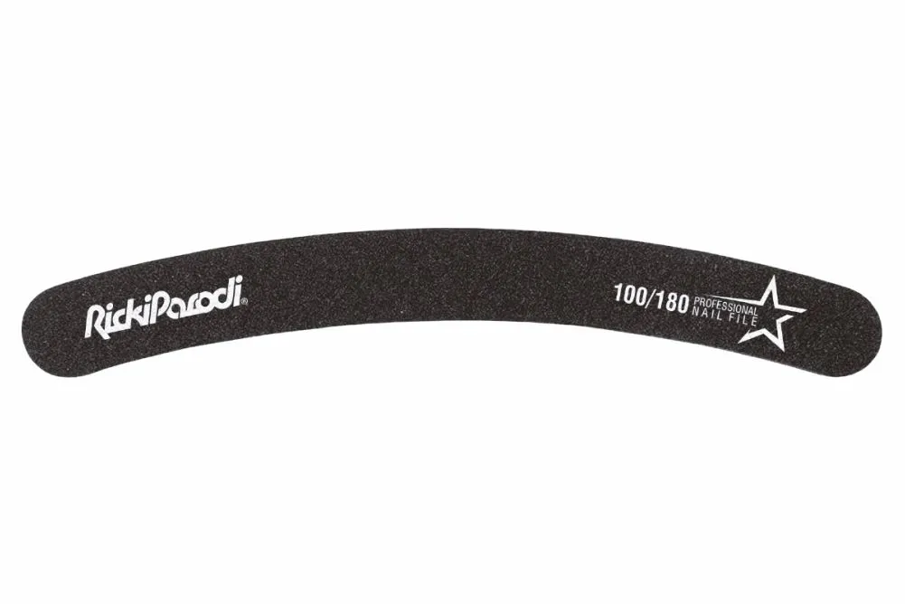Nail File RickiParodi America Collection Curve Round Padded 100/180 10 Units