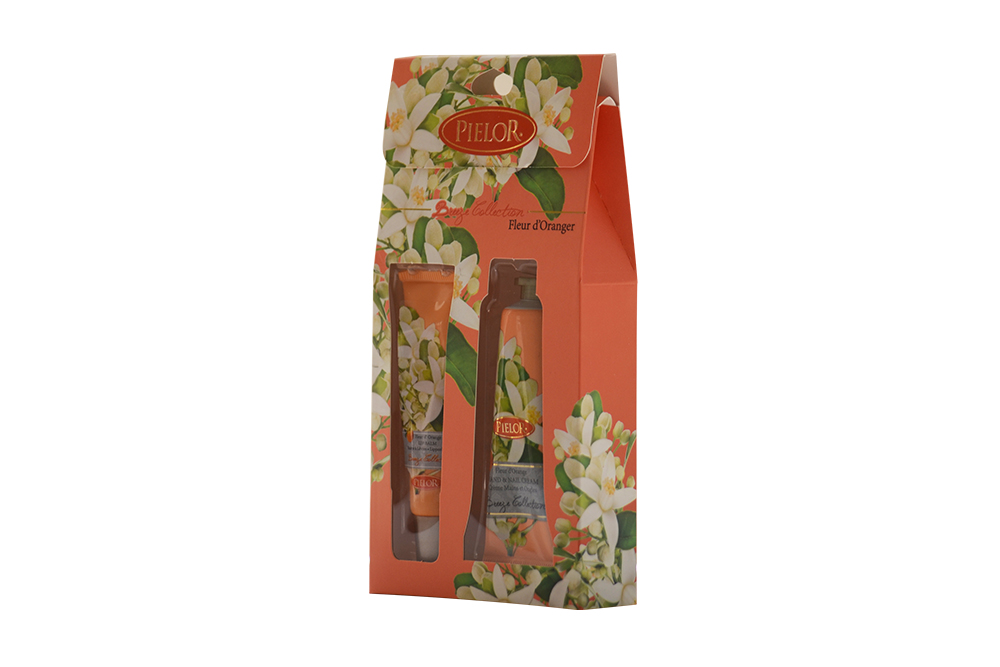 Bálsamo Labial e Creme de Mãos Pielor Flor de Laranjeira 12 ml+30 ml