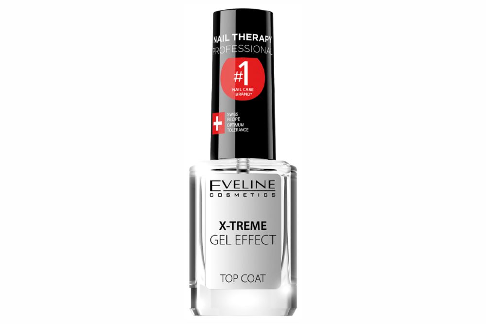 Verniz Top Coat Efeito Gel X-Treme Eveline Nail Therapy 12 ml