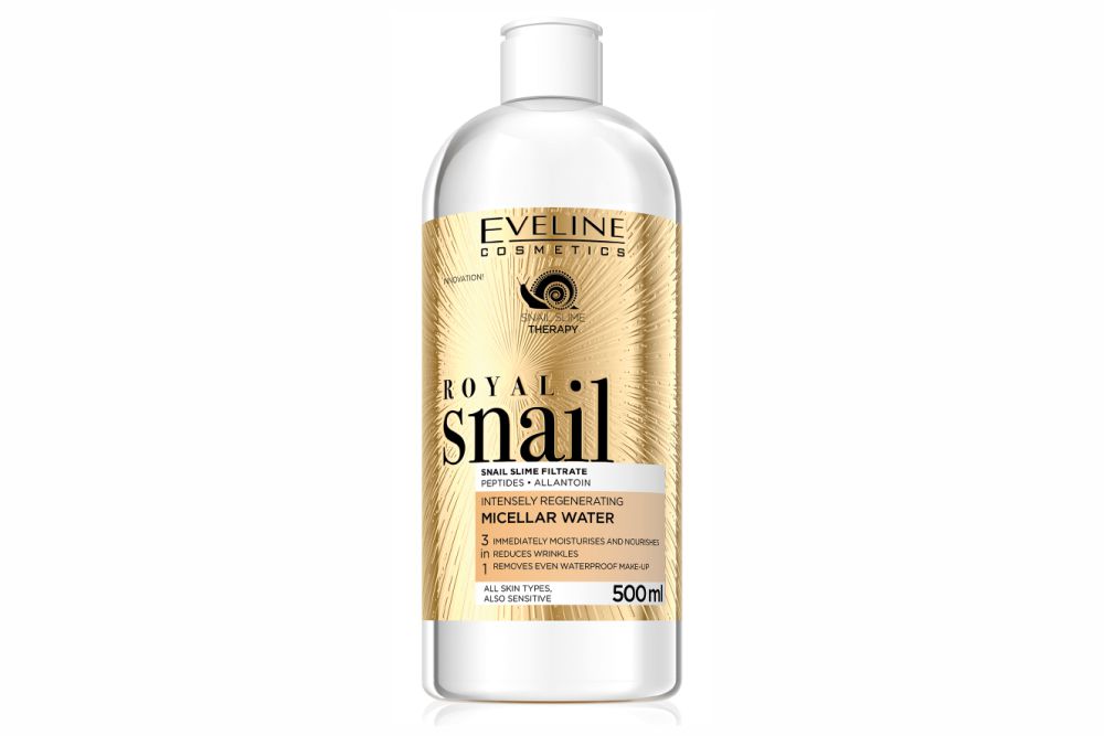 Água Micelar 3 em 1 Eveline Royal Snail 500 ml